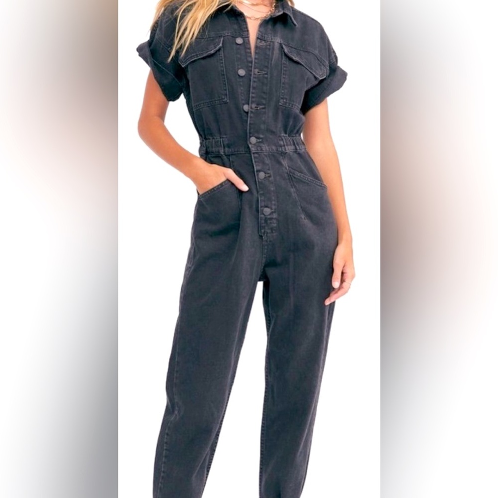 We The Free Black Denim Jumpsuit🖤